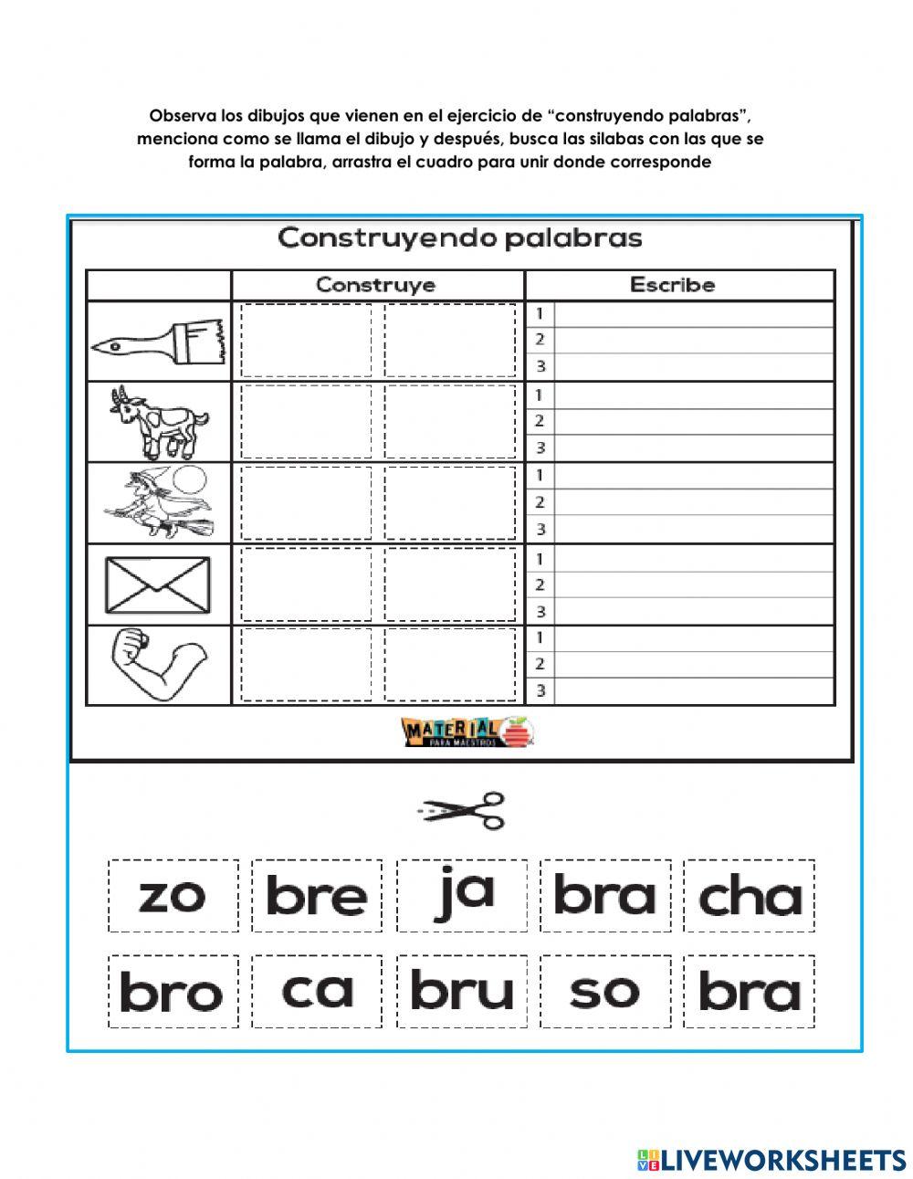 Sílabas trabadas -br- -cr- Sílabas trabadas -br- -cr-
