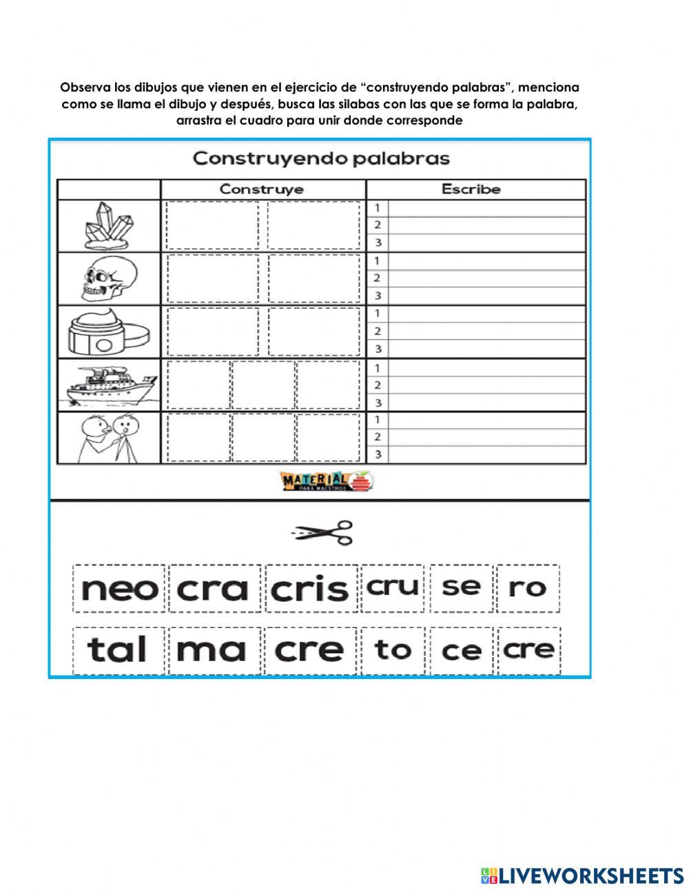 Sílabas trabadas -br- -cr- Sílabas trabadas -br- -cr-