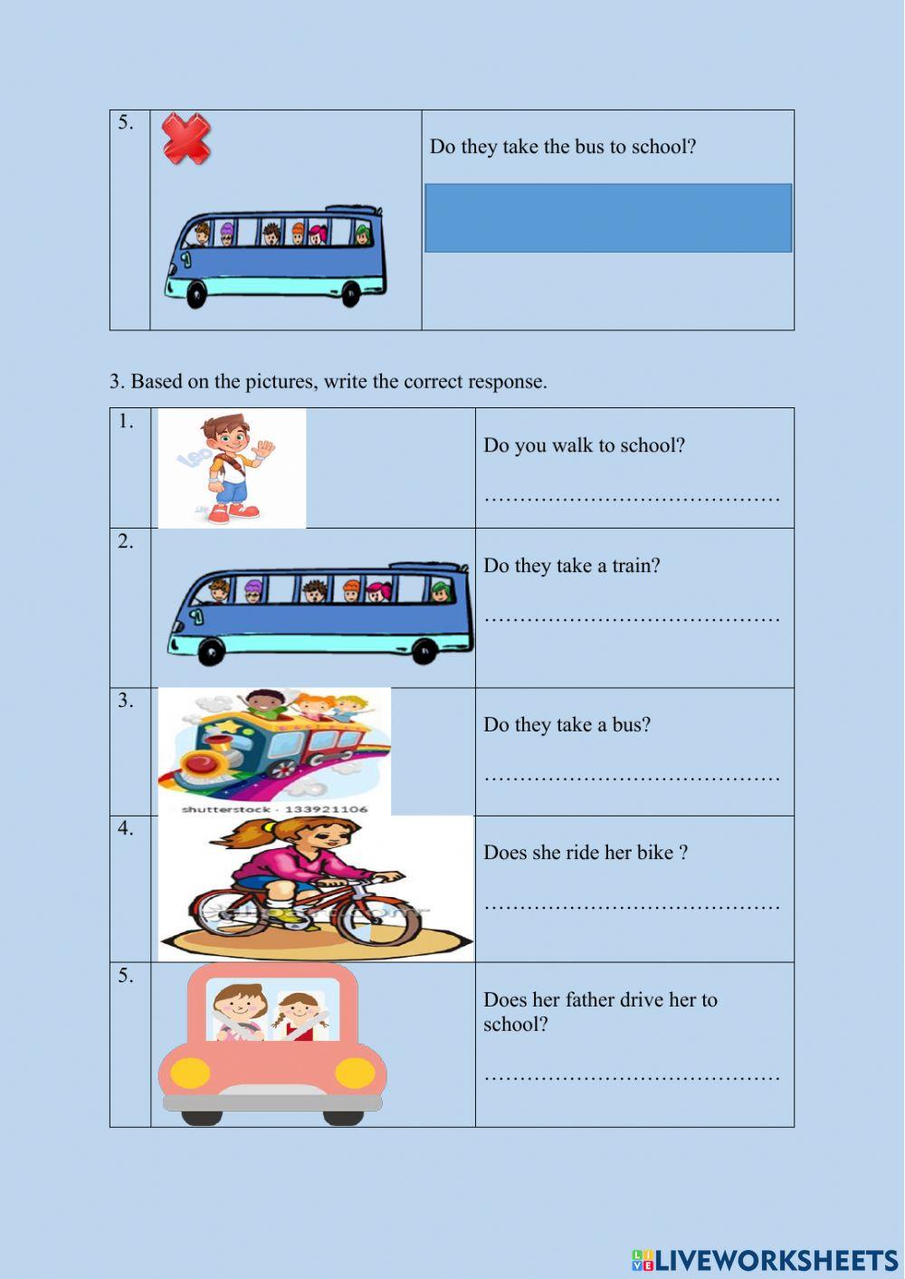 Do, Does -Transportation