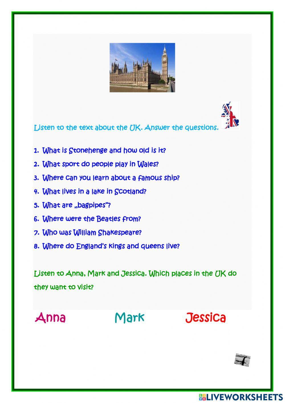 A journey around the UK