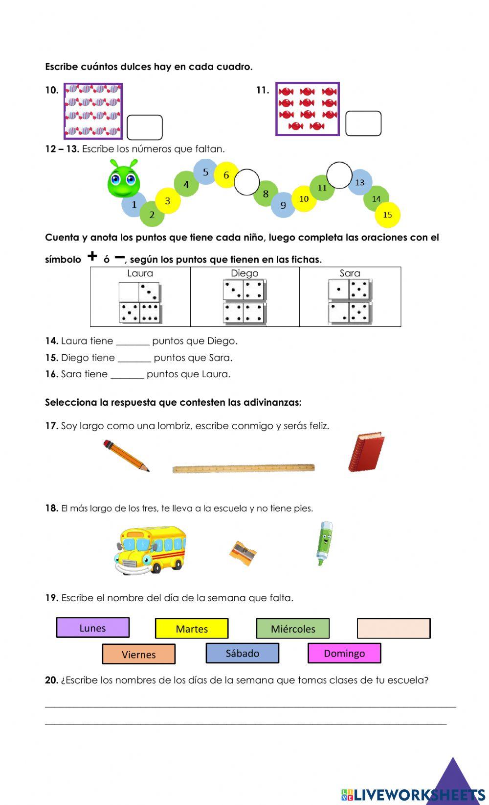 1° examen segundo trimetres -matemáticas