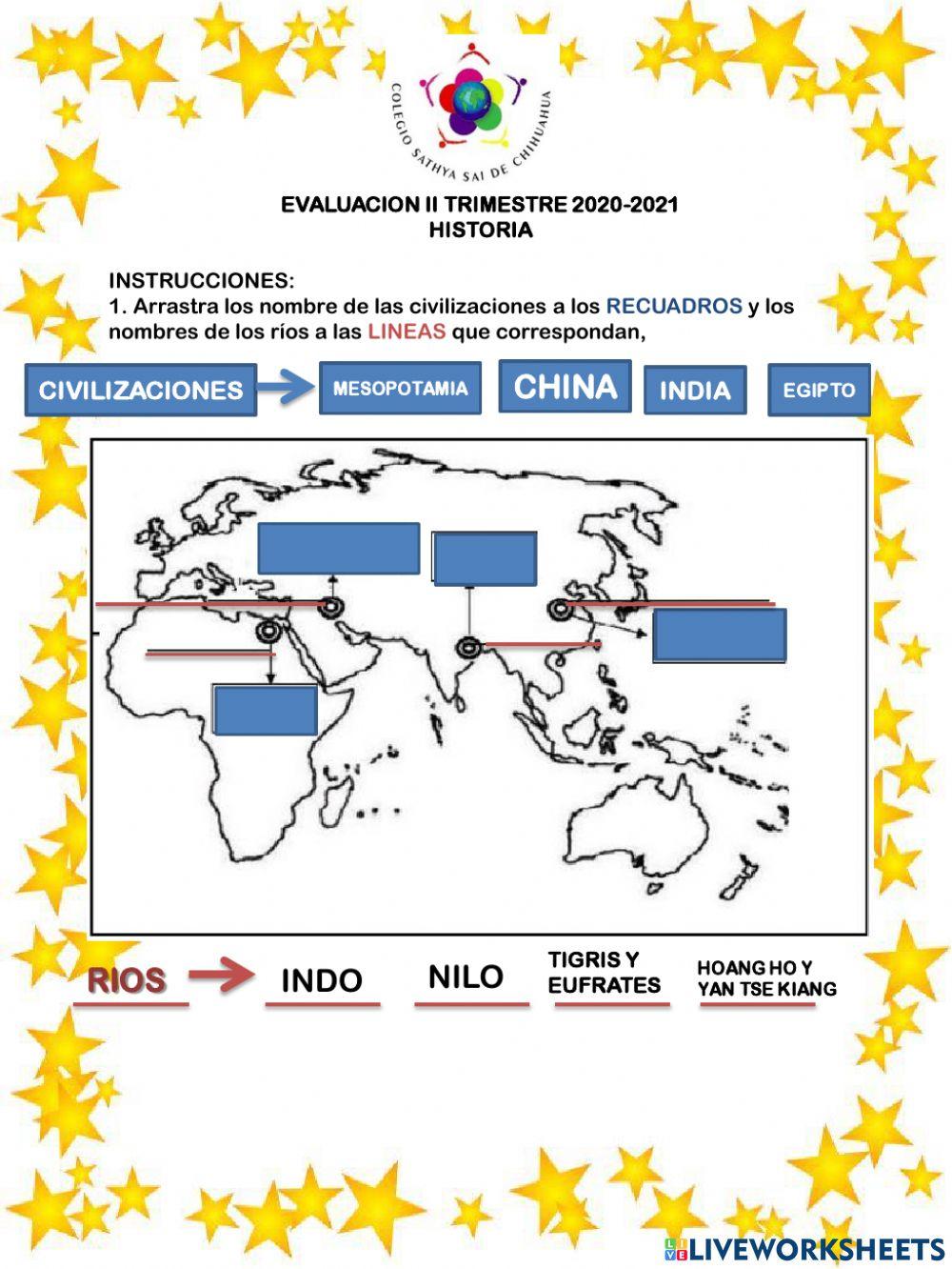Examen 2trim Historia 6°