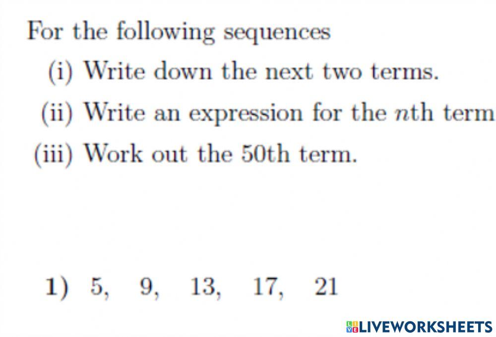 Nth term of an arithmetic sequence 4817774 ajna