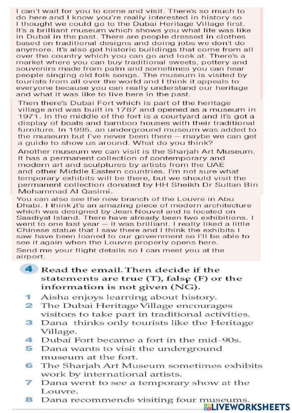 Reading comprehension