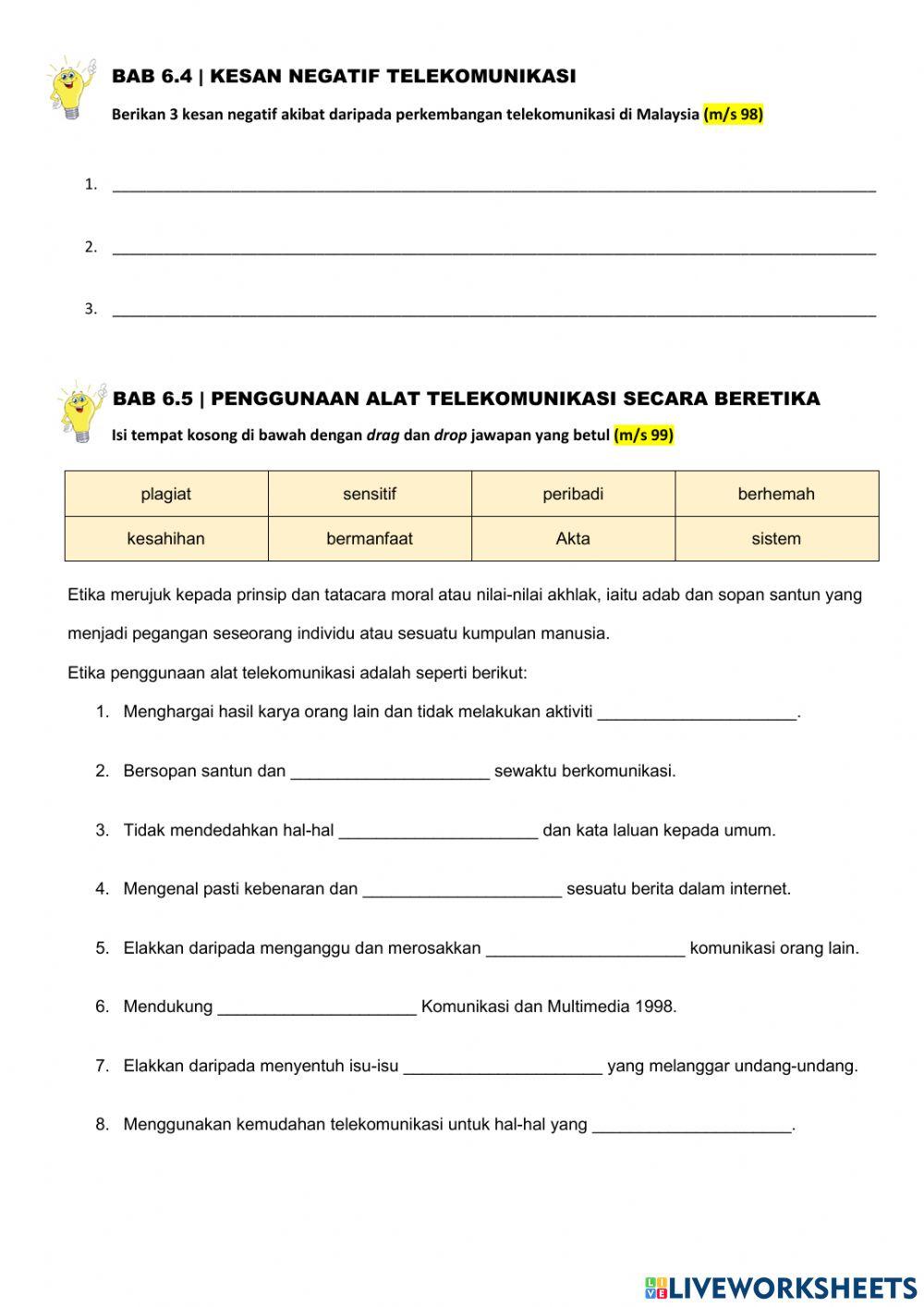 Bab 6.3, 6.4 dan 6.5