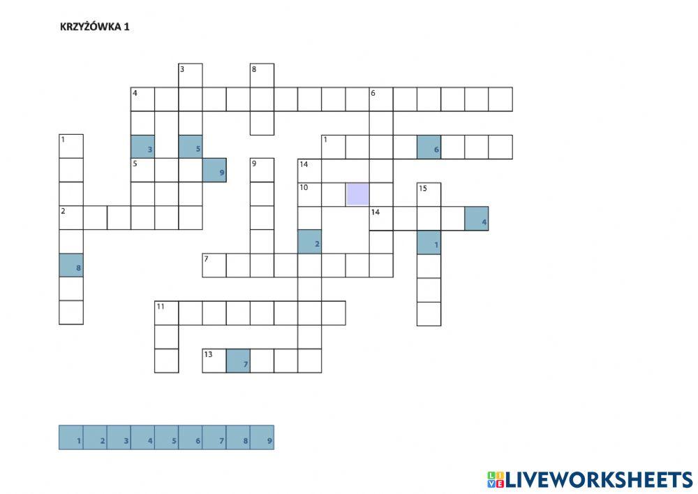 KRZYŻÓWKA Matematyczna