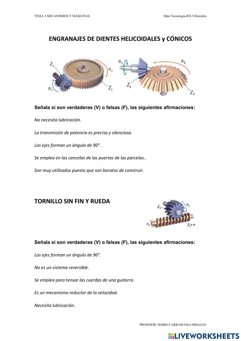 Mecanismos de transformación del movimiento