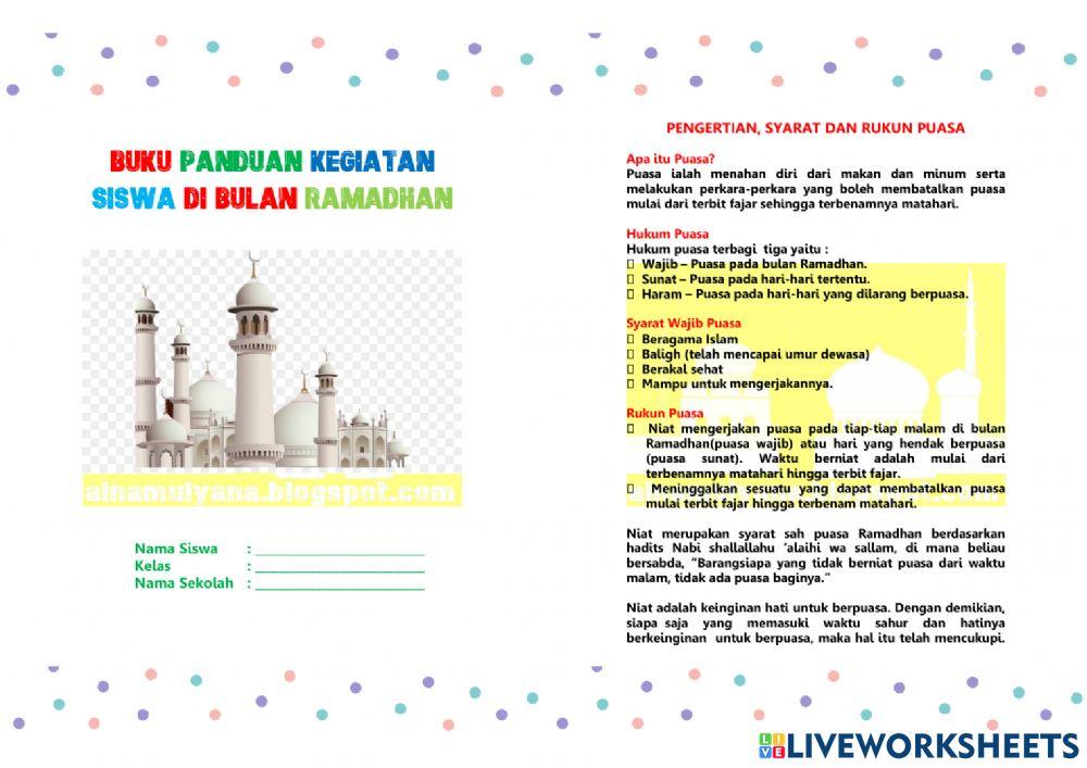 Buku panduan ramadhan 1