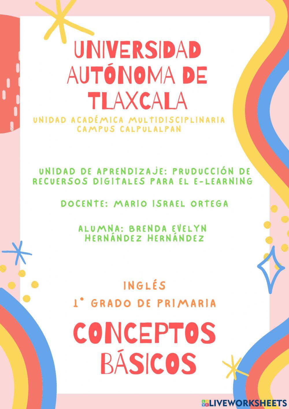 Conceptos básicos de inglés