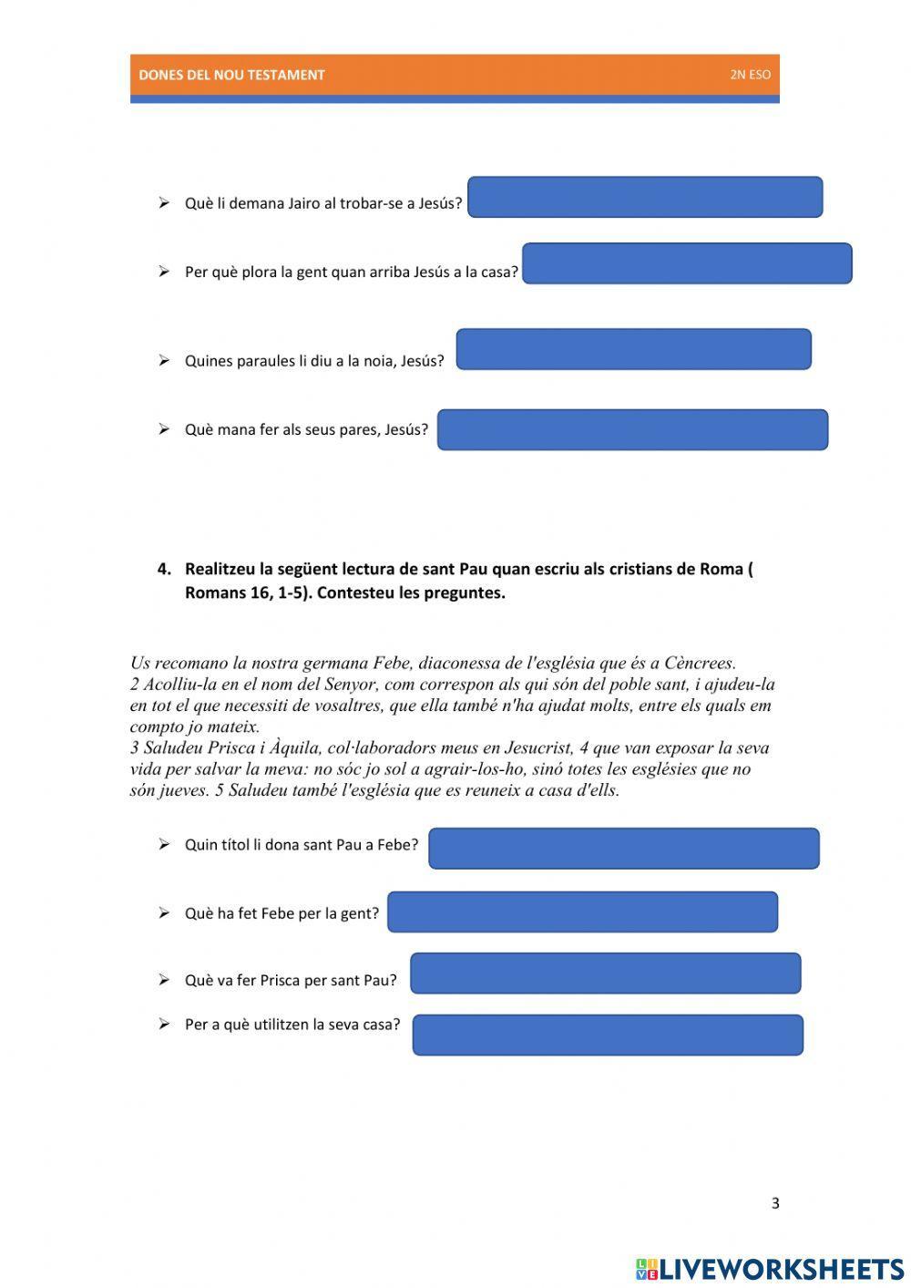 Dones en el nou testament