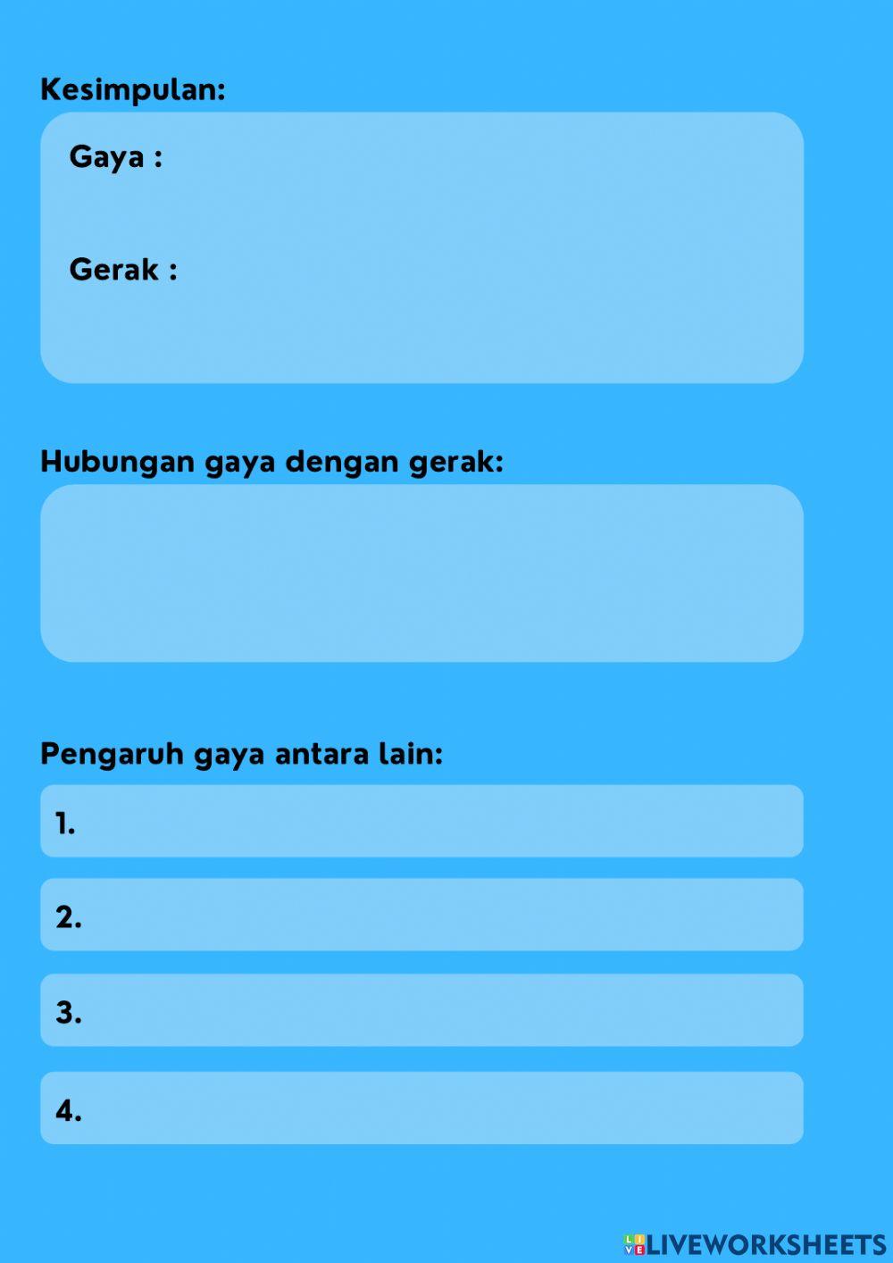 Gaya dan gerak