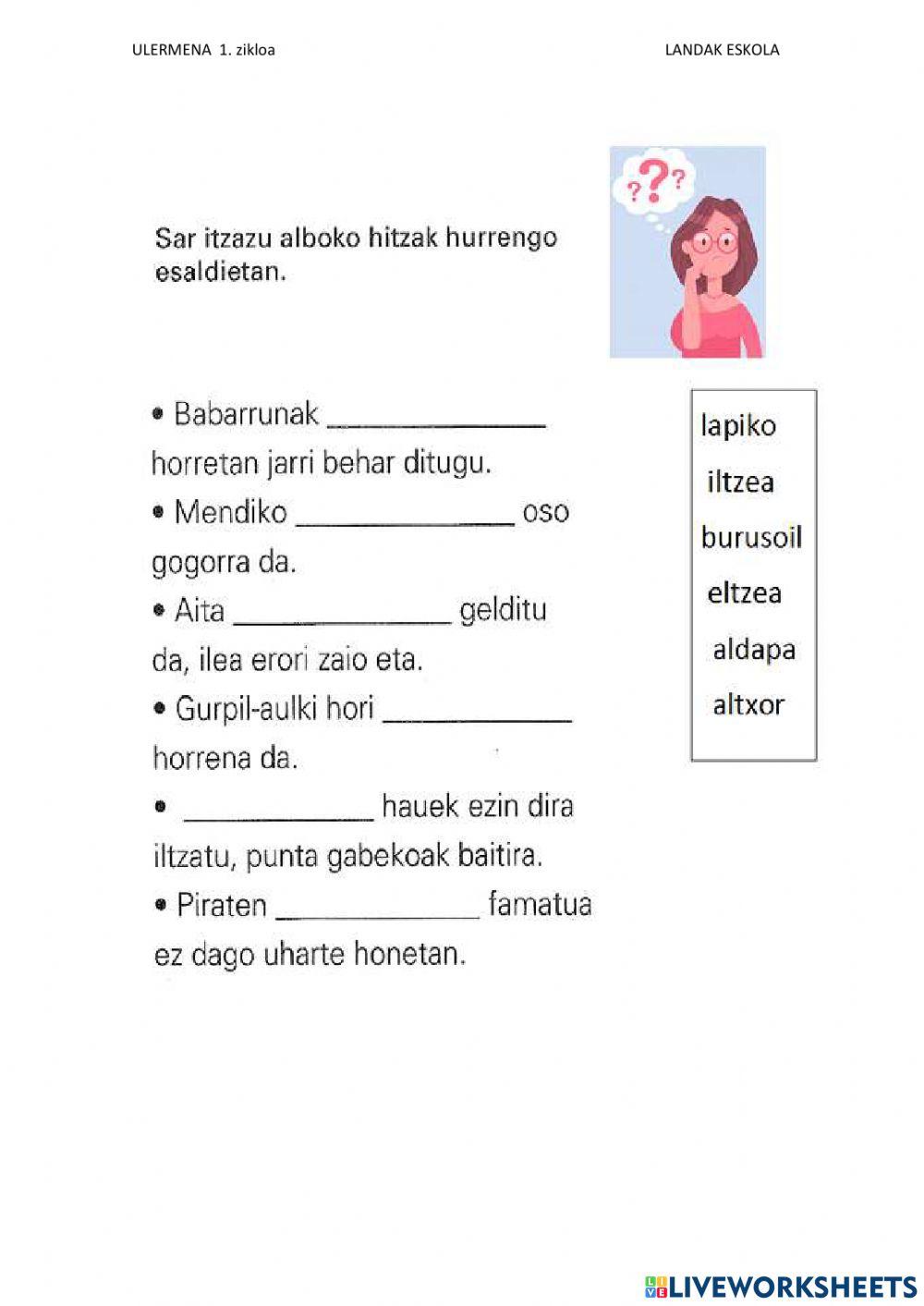 Hitz egokia Hitz egokia