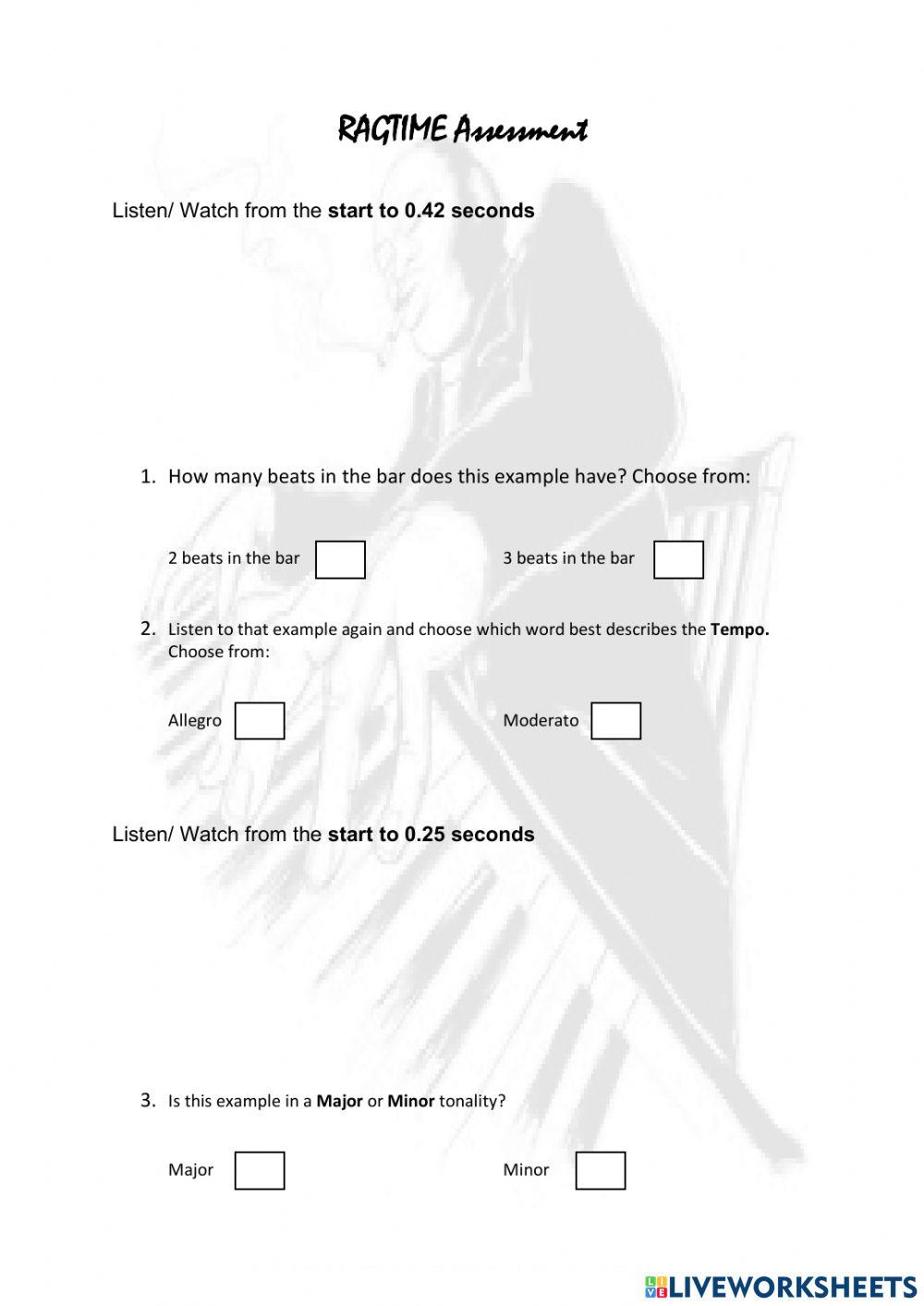 Ragtime SWAY Assessment