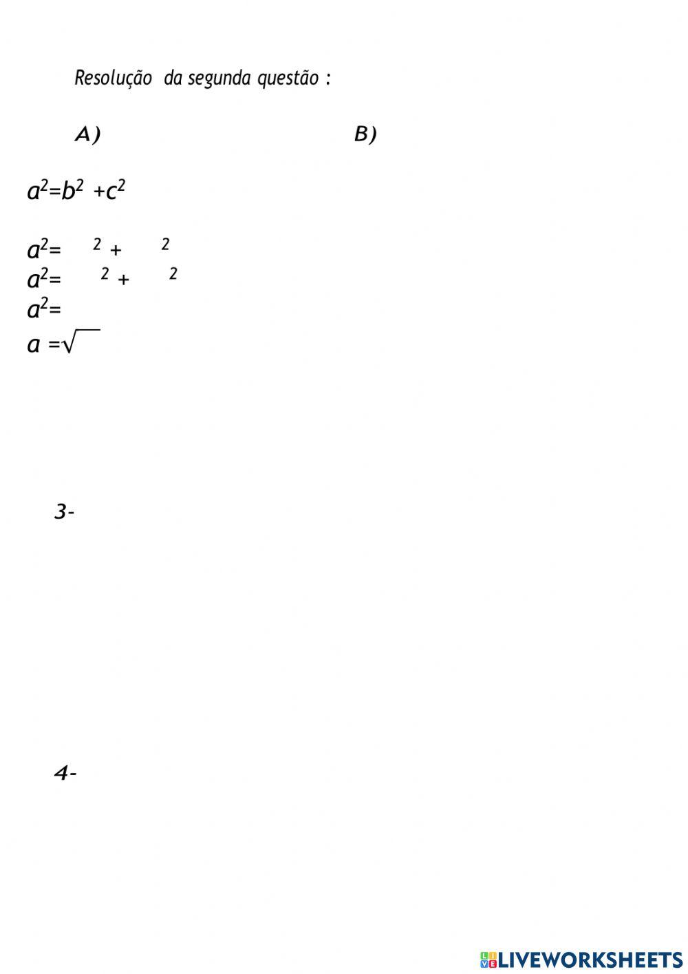 Revisão de números irracionais