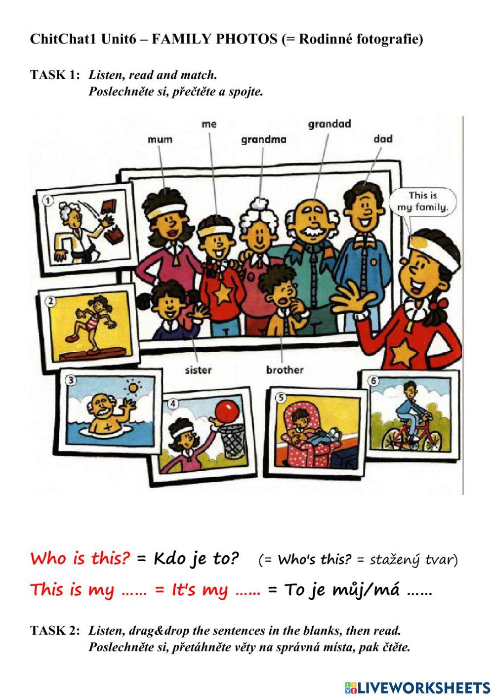 Chit Chat 1 Unit 6 - My Family