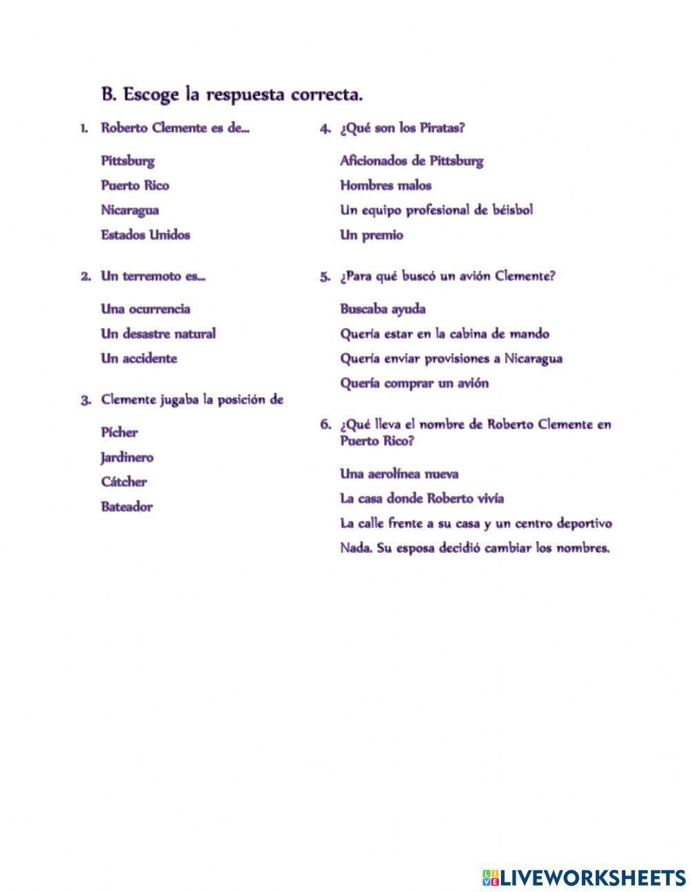 La vida de Roberto Clemente