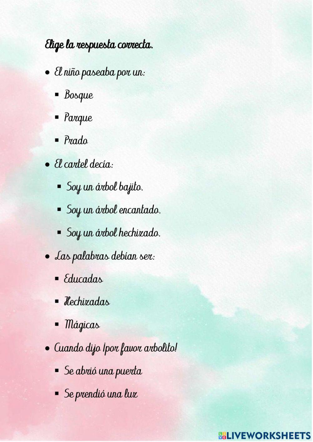 Comprensión de texto