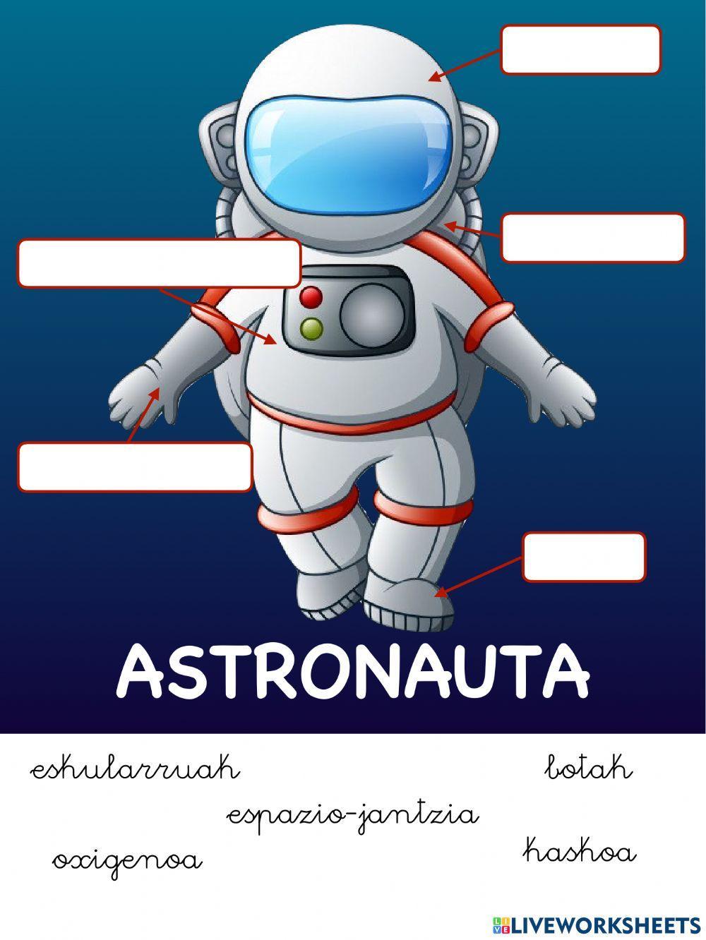 Unibertsoa. Astronauta Unibertsoa. Astronauta