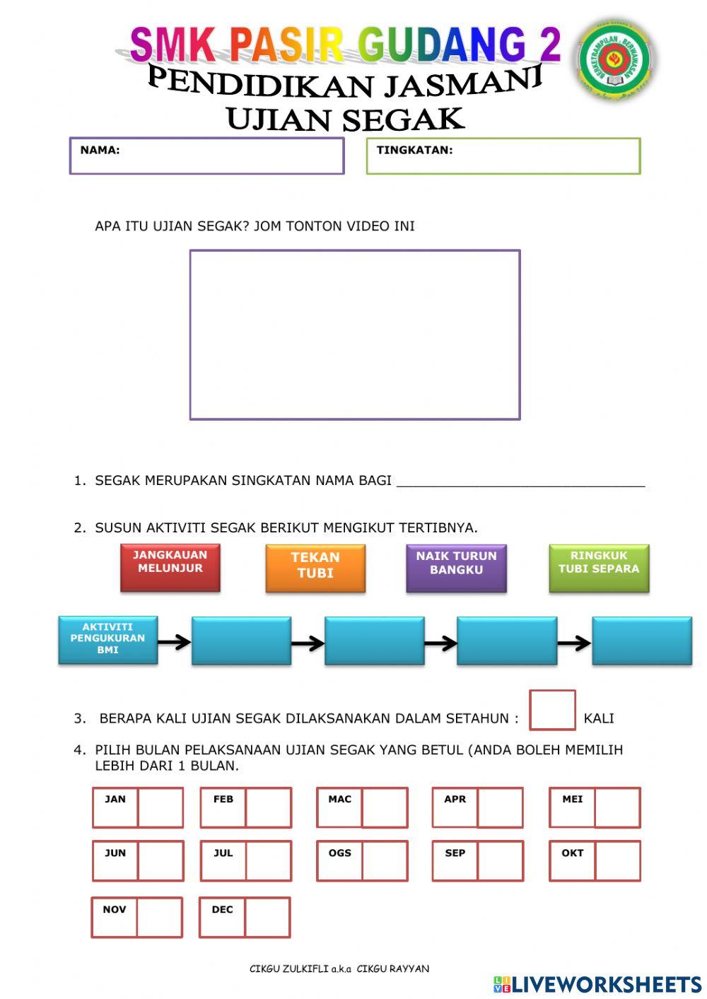 Pengetahuan asas ujian segak