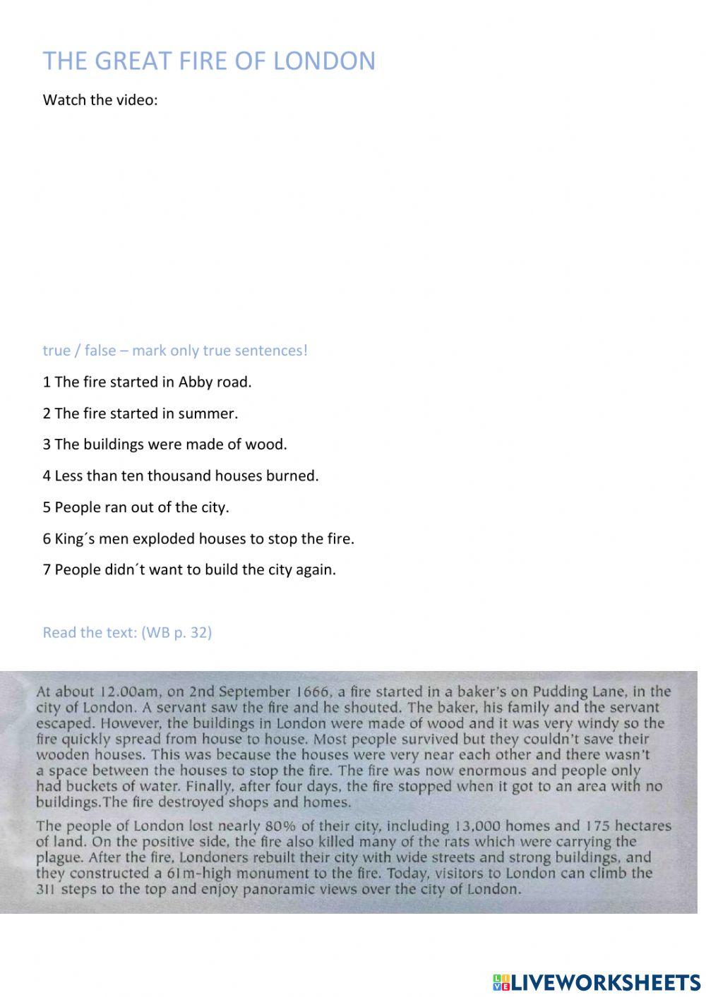 The Great fire of London