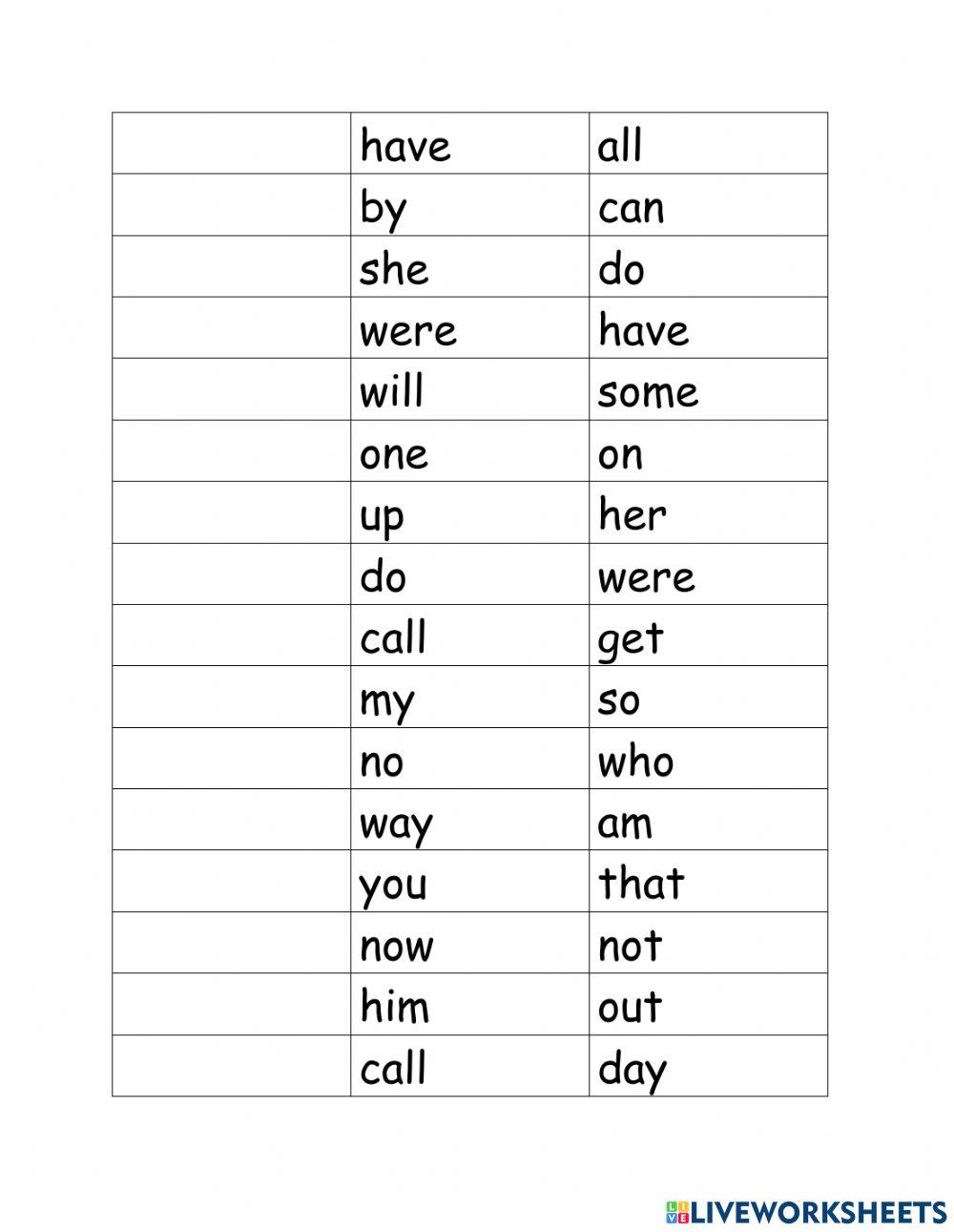 Sight Words
