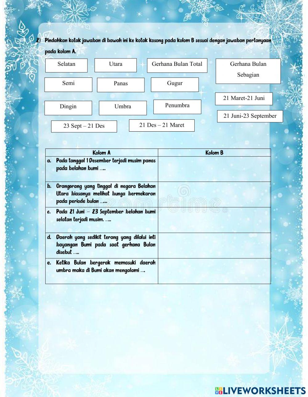 Latihan IPA Tema 8 Subtema 2