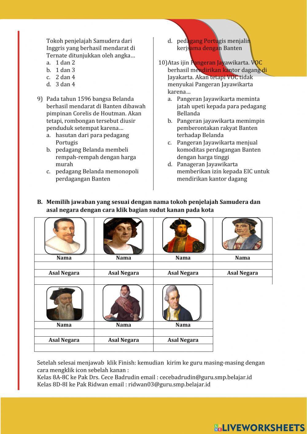 LKPDD- 4.1. Kedatangan Bangsa-Bangsa Barat Ke Indonesia