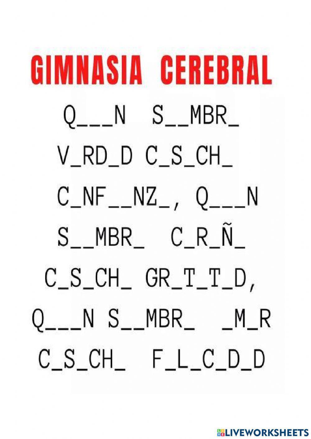 Gimnasia cerebral
