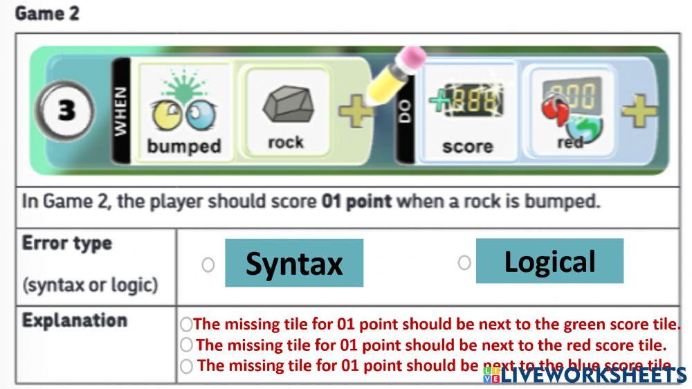 Testing Activity 6 Game2