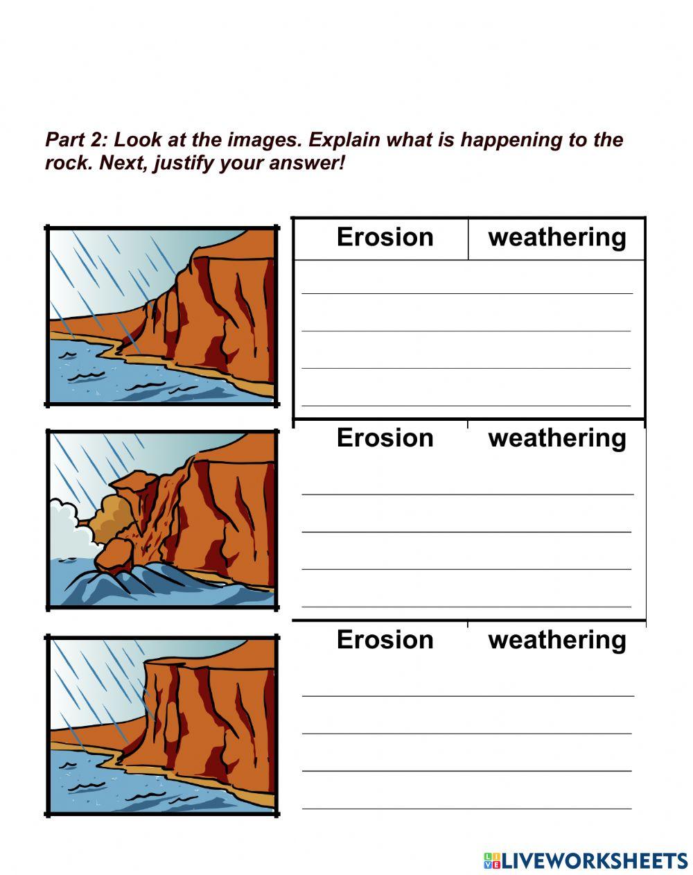 Weathering and erotion