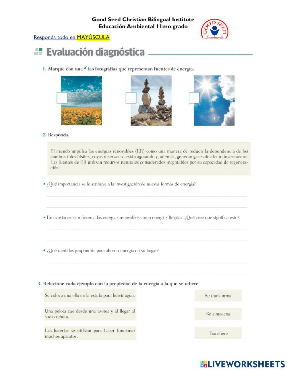 Evaluación diagnóstica U2