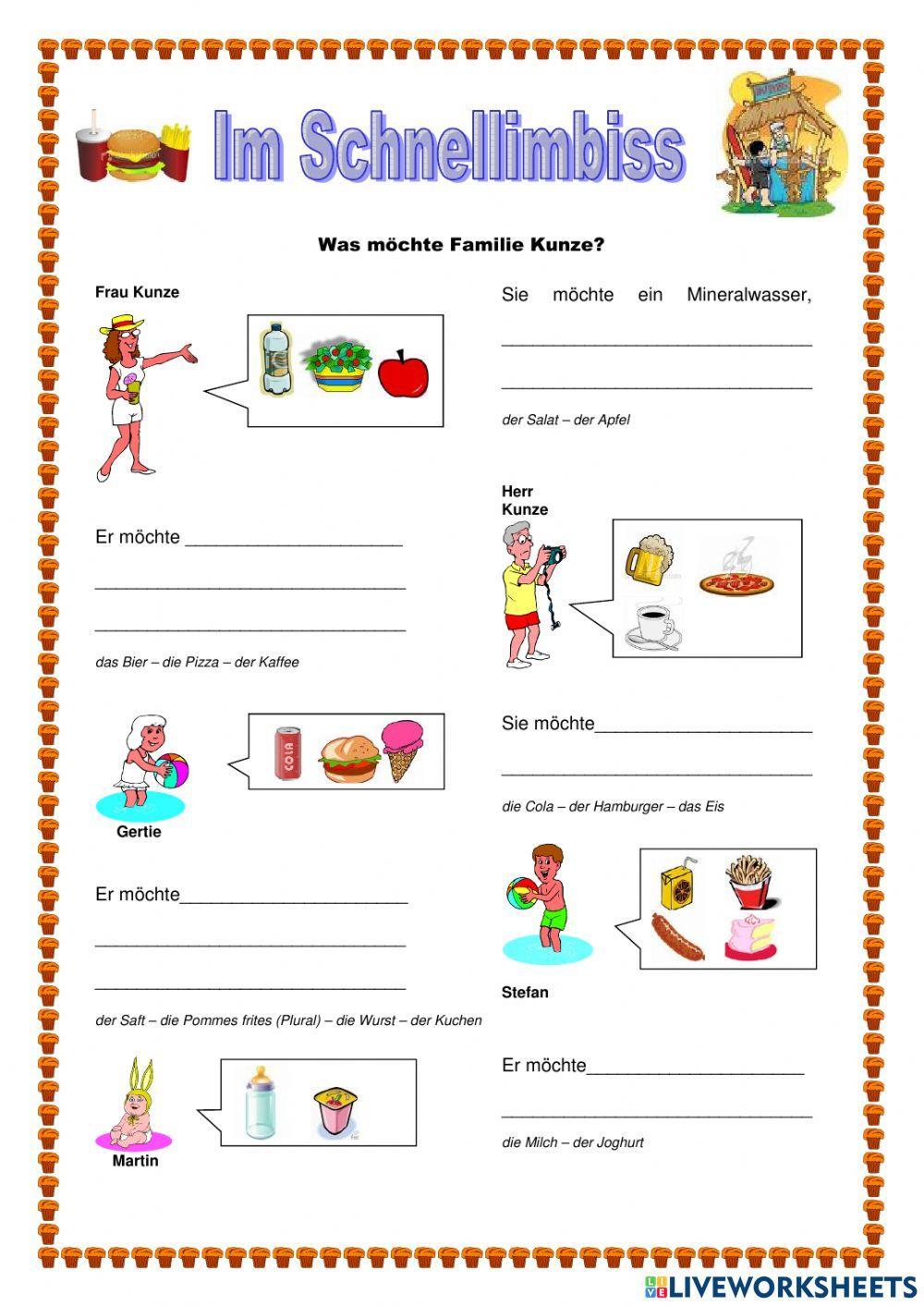 Akkusativ im Schnellimbiss