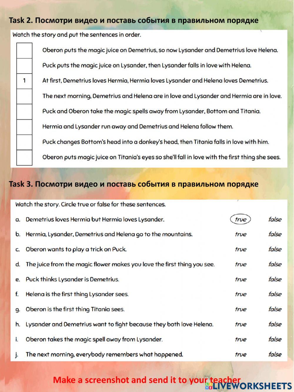 A Midsummer Night's dream