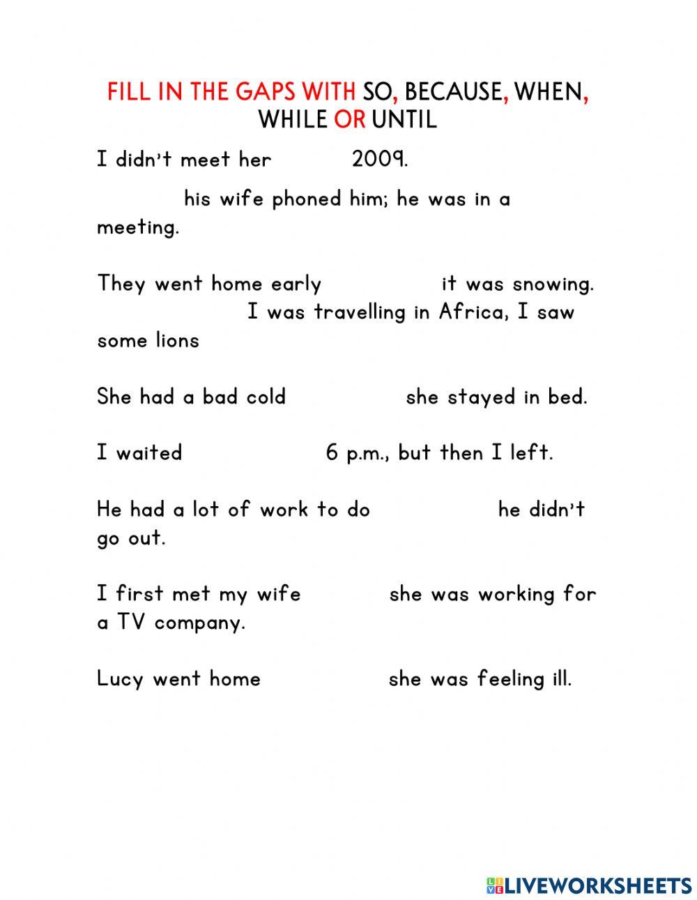 Activity 3-UNIT 2C worksheet | Live Worksheets