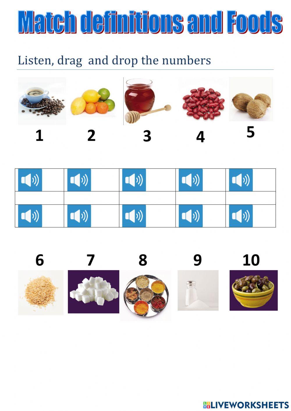 Listen to the definitions and choose food tiger 6 macmillan
