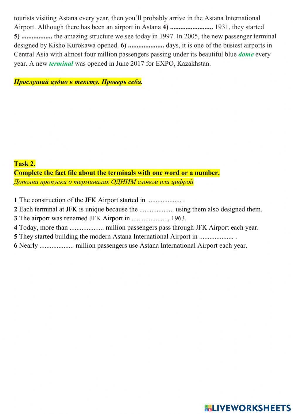 AIRPORT TERMINALS  Around the World