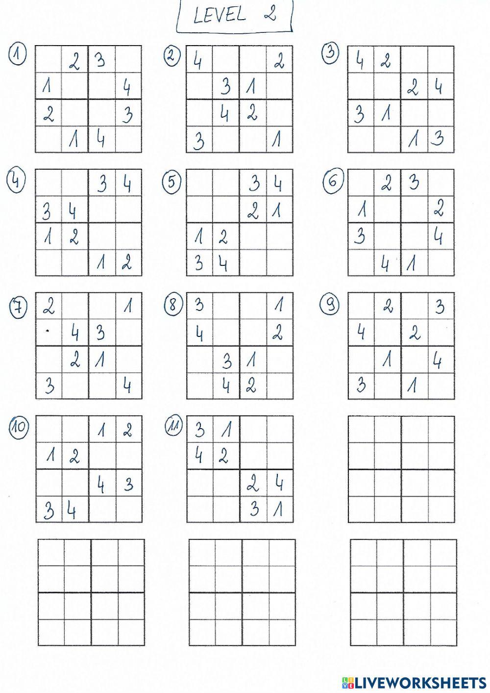 Sudoku level 2
