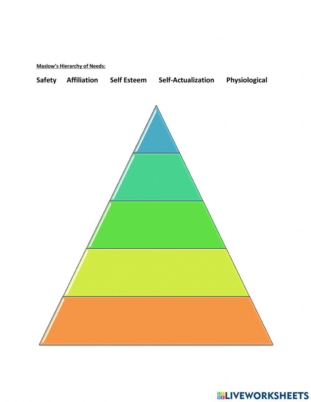 Maslow's Hierarchy of Needs