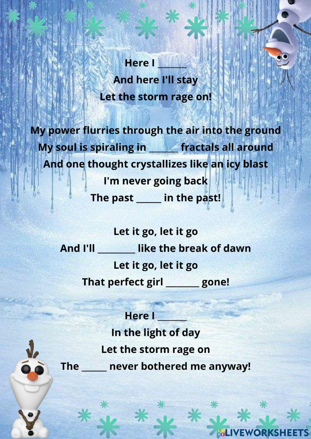 Let it go - Frozen