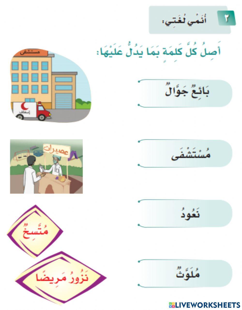 ورقة عمل تفاعلية طعام ملوث (أنمي لغتي )