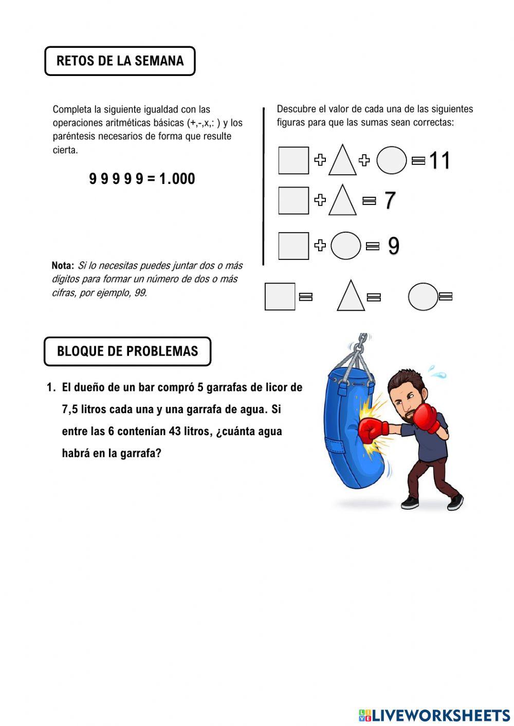 Deberes semanales-8 marzo