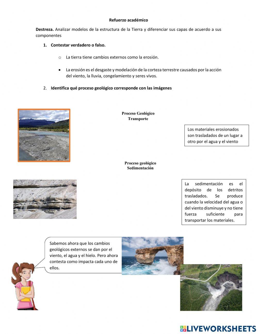 Proceso geológicos de la tierra