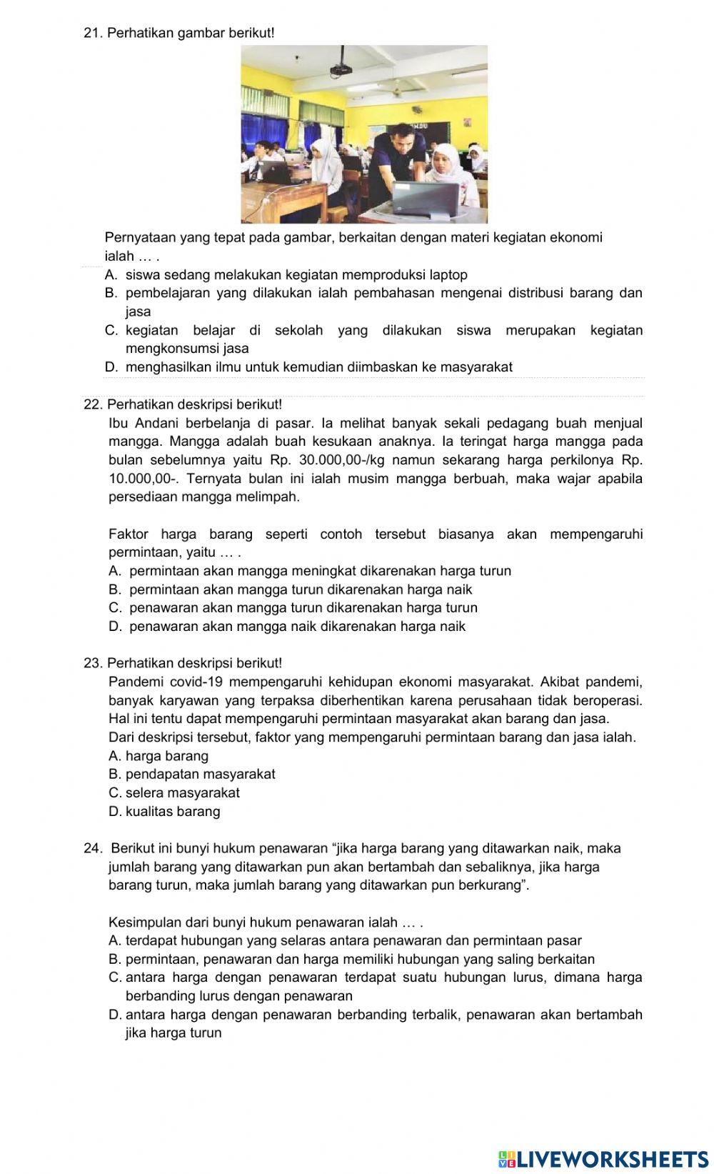 Soal ips bab 3 kelas 7