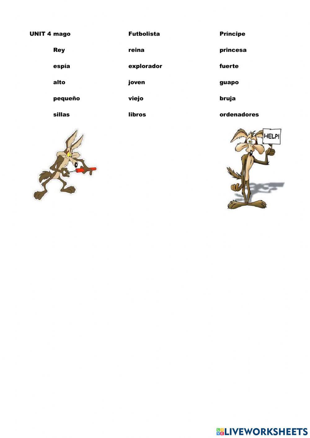Vocabulario 4