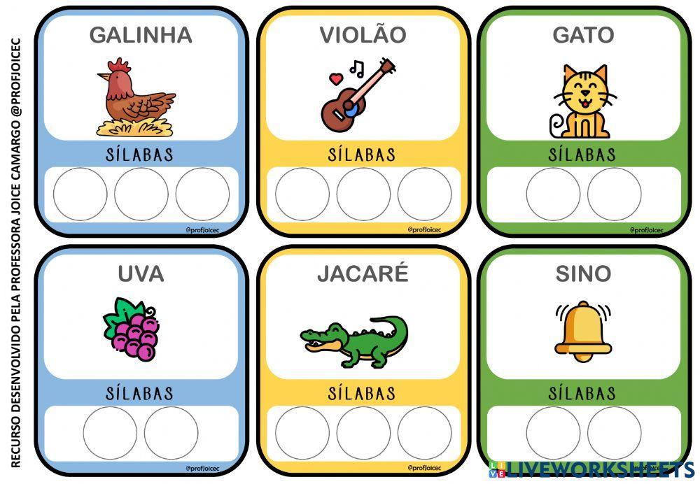 Separação de sílabas