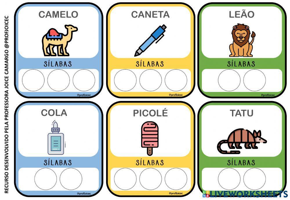 Separação de sílabas