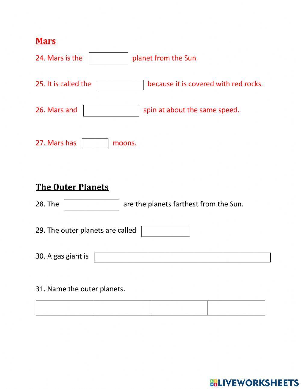 Planets Notes