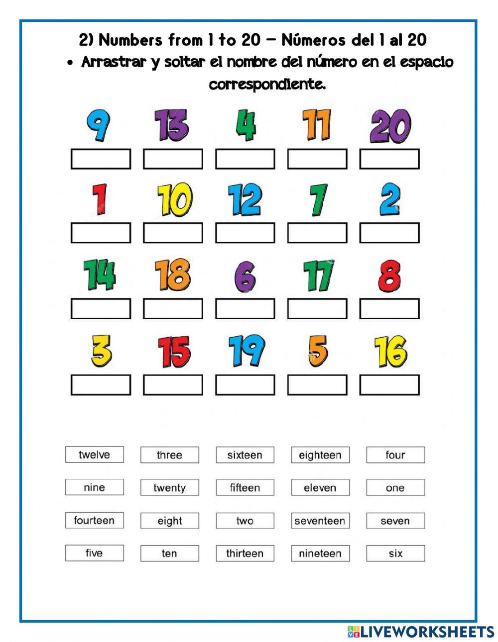 English Review: The Alphabet - Numbers - Colours - Shapes