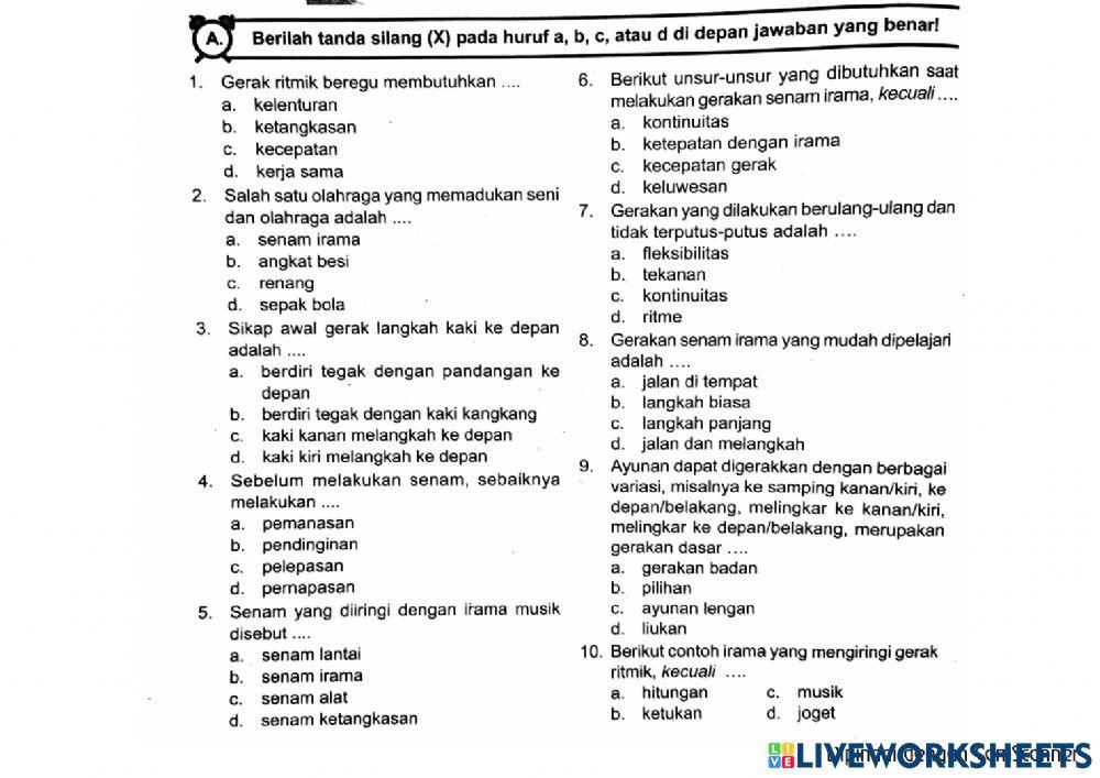Penilaian Harian PJOK