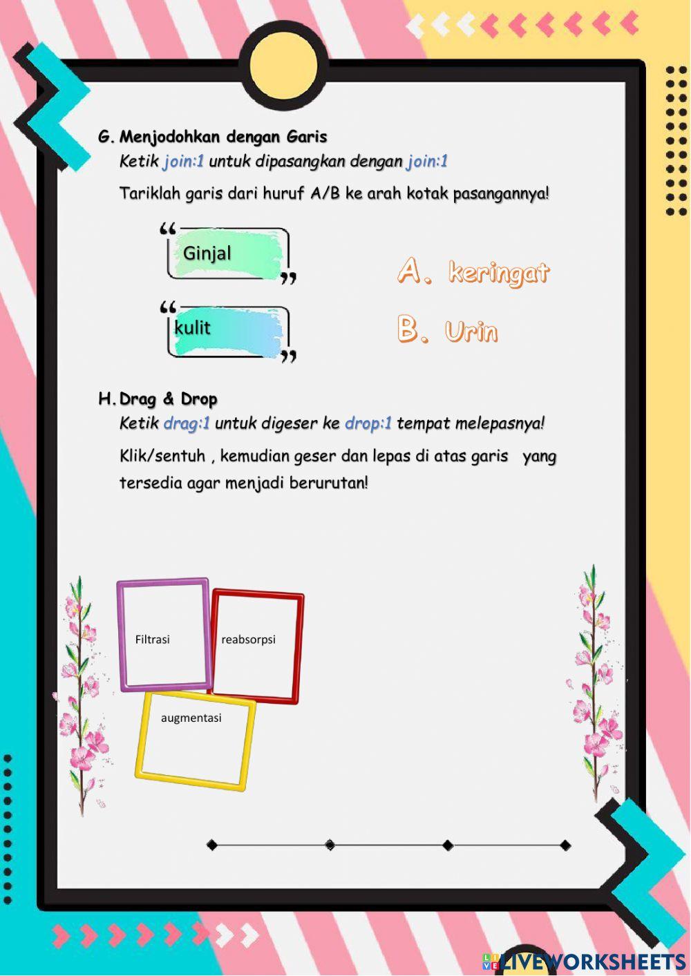Pengumpulan tugas LKPD liveworksheet